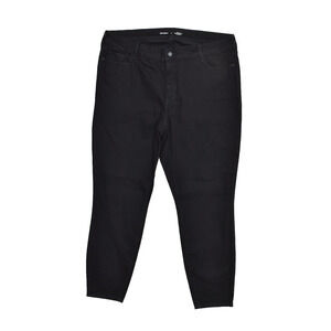 Old Navy Women's Plus Size 20 Black High Rise Pop Icon Skinny Jeans Zip Cotton